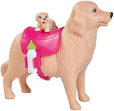 Simba 105733072 - Evi Love Psí hlídač se psem a třemi štěňaty, Doplňky, Módní panenka, 12 cm, Pro děti od 3 let