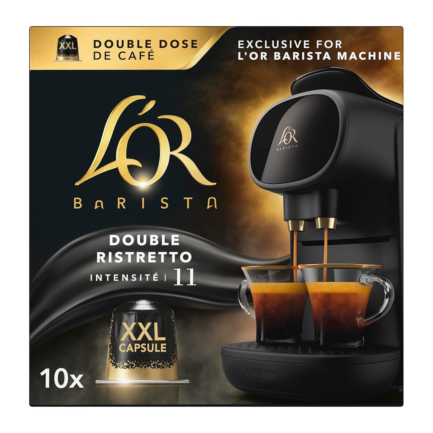 L'OR Barista Kaffeekapseln Ristretto, exkluzivně pro L'OR Barista Maschinen, 5er Pack, 5 x 10 kapsel