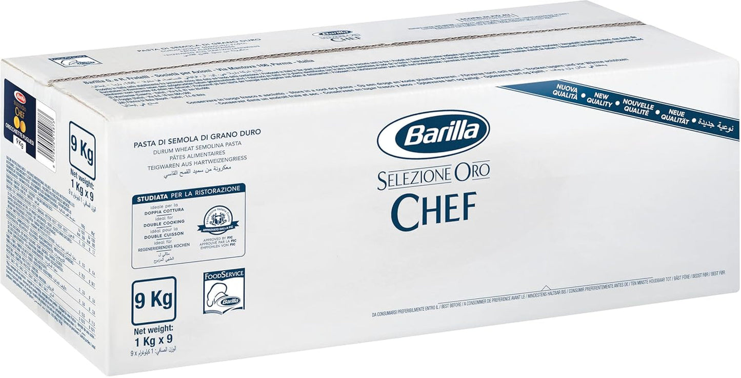 Barilla Selezione Oro Chef Orecchiette Pugliesi, balení 9 ks (9 x 1 kg)