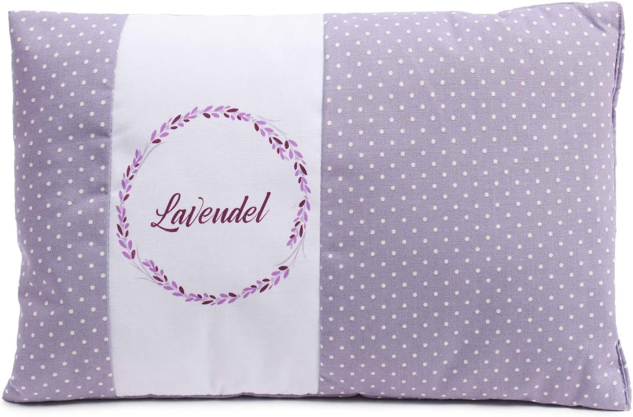 Gözze - Parfémovaný bylinkový polštář, 200G bylinková výplň, 100% bavlna, 30 X 20 cm - kostkovaná zelená Naty Shop Polštáře Standard Purple Dots