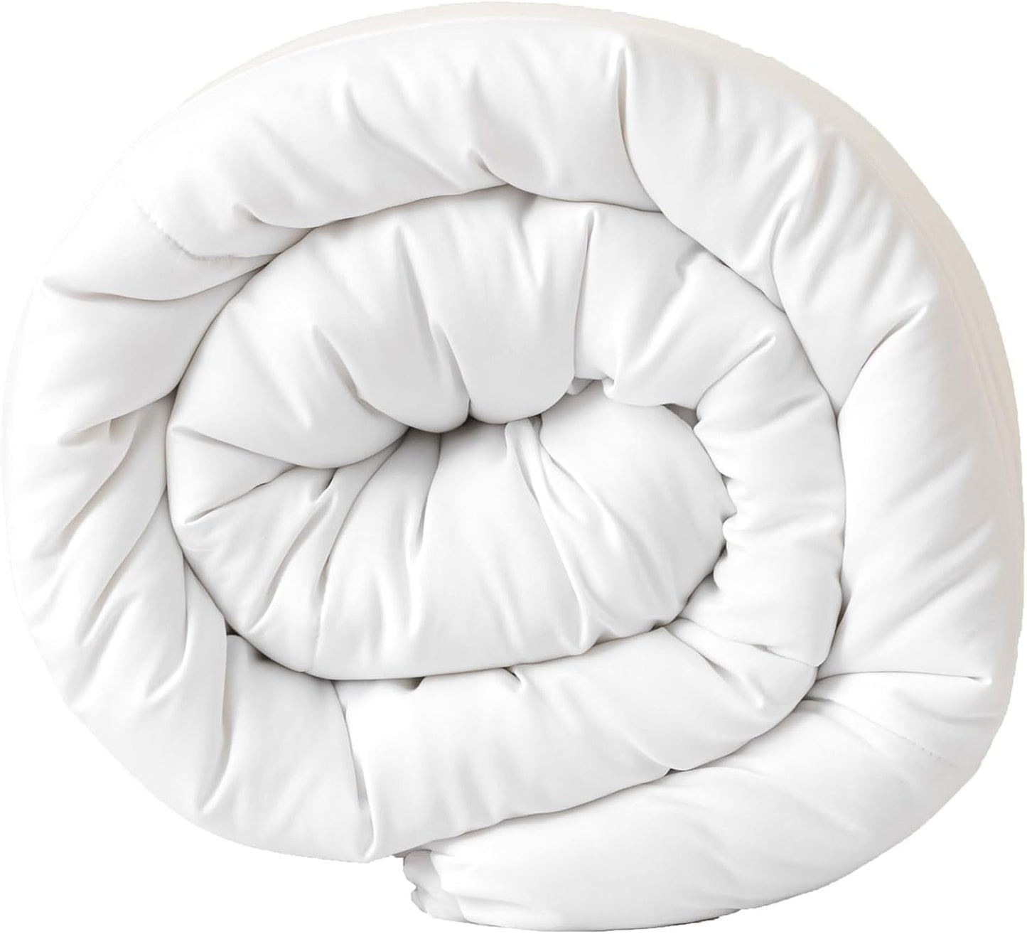 Dvojitá přikrývka Good Nite, 4,5 Tog, letní přikrývka, dvojitá přikrývka, bílá, přikrývka, polyester, měkká a lehká a lze ji prát v pračce s rohovými pásy (manželská postel 200 X 200 cm) Přikrývky a přikrývky Naty Shop 10,5 Tog Single 135Ã-200Cm