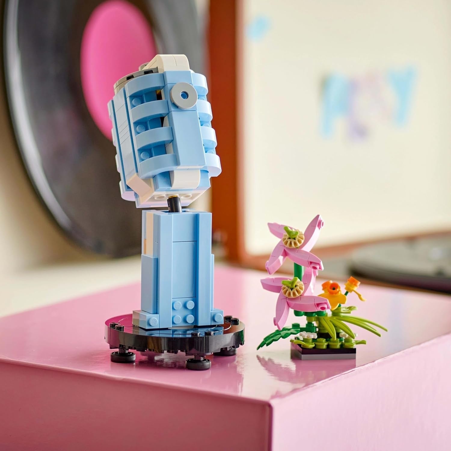 Přehrávač disků LEGO Creator 3v1 s květinami - konvertibilní hračka na rádio nebo mikrofon - hudební hračky pro děti - nápad na kreativní dárek pro dívky a chlapce od 8 let 31172 Stavebnice Besuche den LEGO-Store