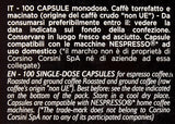 Caffè Corsini - Classico Italiano, Miscela Di Caffè In Nespresso kompatibilní kapsle, Gusto Forte E Deciso - Confezione Da 100 kapslí