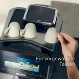 Siemens EQ900 TQ903D03 Automatický kávovar na espresso, Ovládání aplikací, Intuitivní dotykový displej, Režim Barista, AromaBoost, Redukce hluku, Prémiový mlýnek, Automatické čištění párou, 1500 W, Nerezová ocel