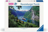 Puzzle Ravensburger 12000475 - Norský fjord - 1000 dílkové puzzle pro dospělé a děti od 14 let, Norské puzzle na šířku Puzzle Naty Shop Nový design