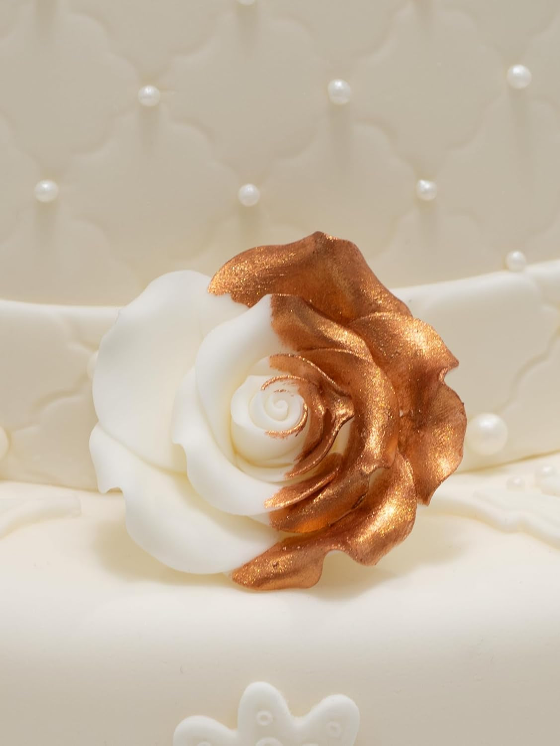 Jedlé potravinářské barvivo Sugarflair Luster Blush Rose Gold – jedlý prášek s leskem na dorty, muffiny, čokoládu, pečivo, zákusky, zmrzlinu, nápoje, koktejly a další – 4 g