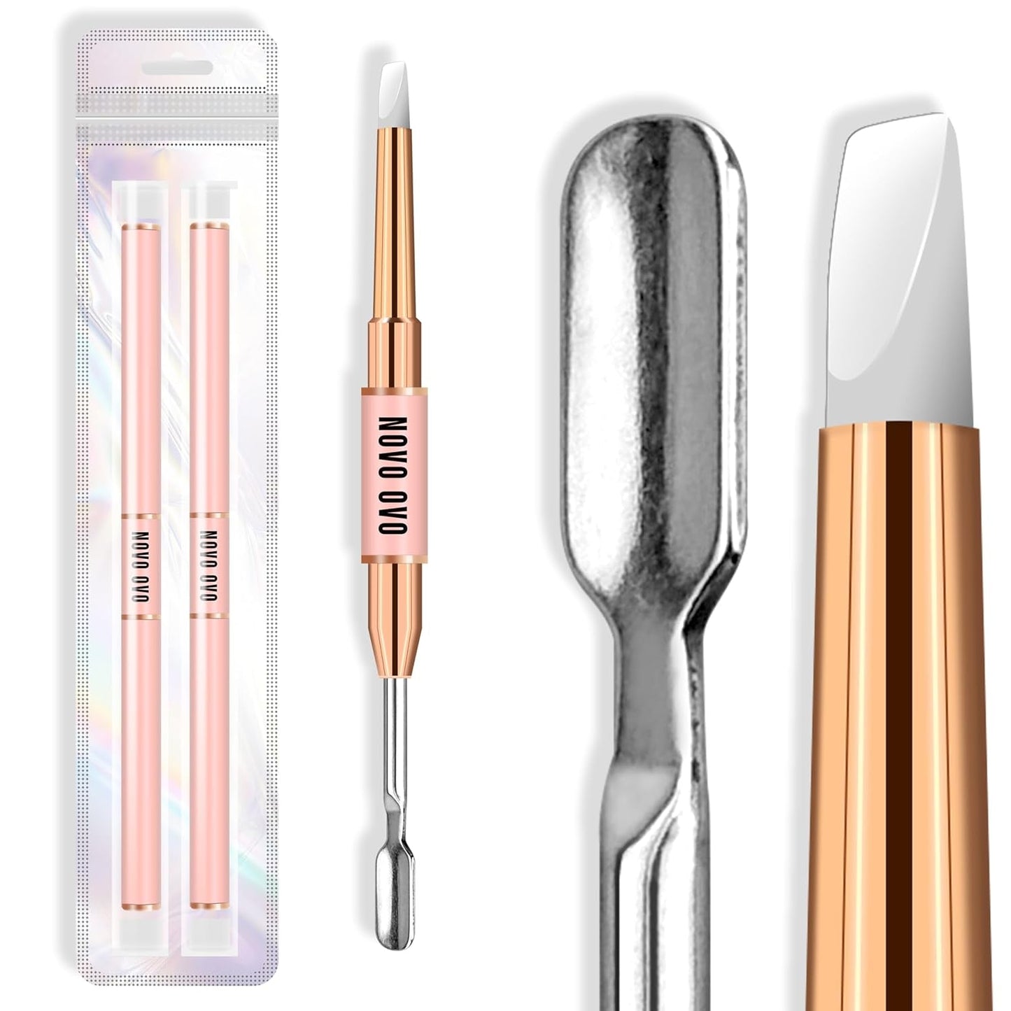 NOVO OVO 360 ks Snadné odtržení Přitisknout na displej na nehty Lepicí list Průhledný oboustranný Nail Art Příloha/balení/skladování/cvičení/příslušenství, 30ks x 12 listů