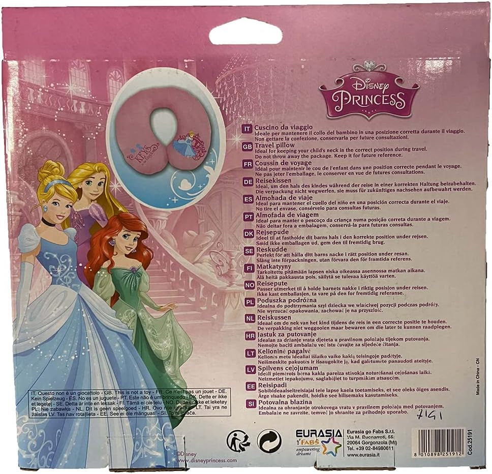 Disney dětský cestovní polštářek princezny Cestovní polštářky Naty Shop