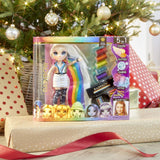 Vlasové studio Rainbow High - Exkluzivní herní sada pro panenku Amaya Raine s dlouhými vlasy pro styling - Obsahuje omyvatelnou křídu na vlasy, kartáč na vlasy, doplňky - Dárek pro děti od 6 let
