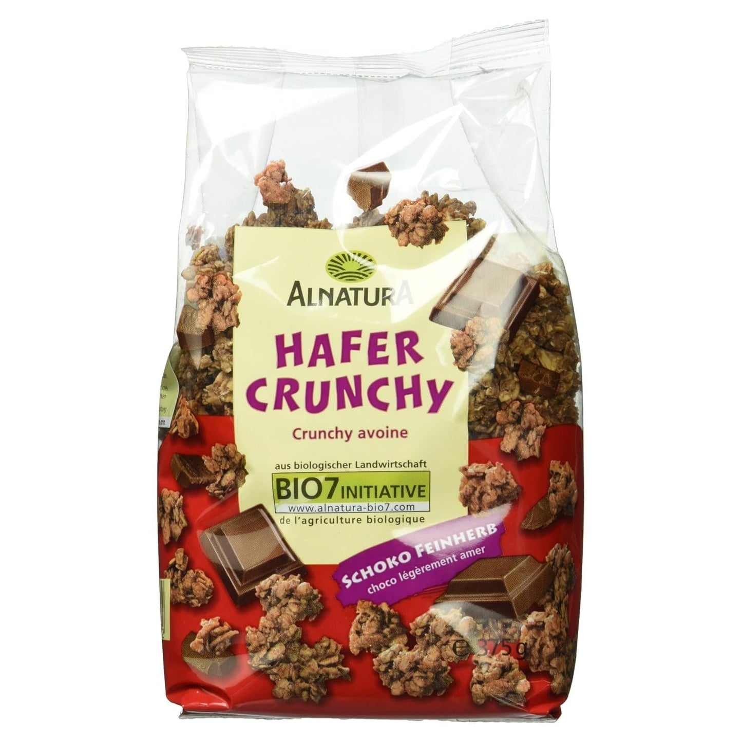 Křupavé ovesné koláčky s bio čokoládou, 375g