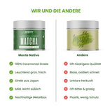 Monte Nativo Ceremonial Matcha Powder (40 g) - ideální pro matcha čaj, latté a smoothies - zelený čaj z Japonska - ceremoniální kvalita, v kovové krabičce - 100% čistý, bez lepku, jemně mletý