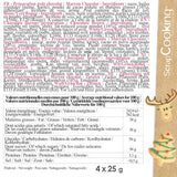 Scrapcooking - Sada 4 vánočních čokoládových pastelek - hnědá, bílá, zelená a červená - Jedlé barvivo - Potravinářské barvivo pro psaní - Psaní a kreslení na dezerty, dorty a sušenky - 7060