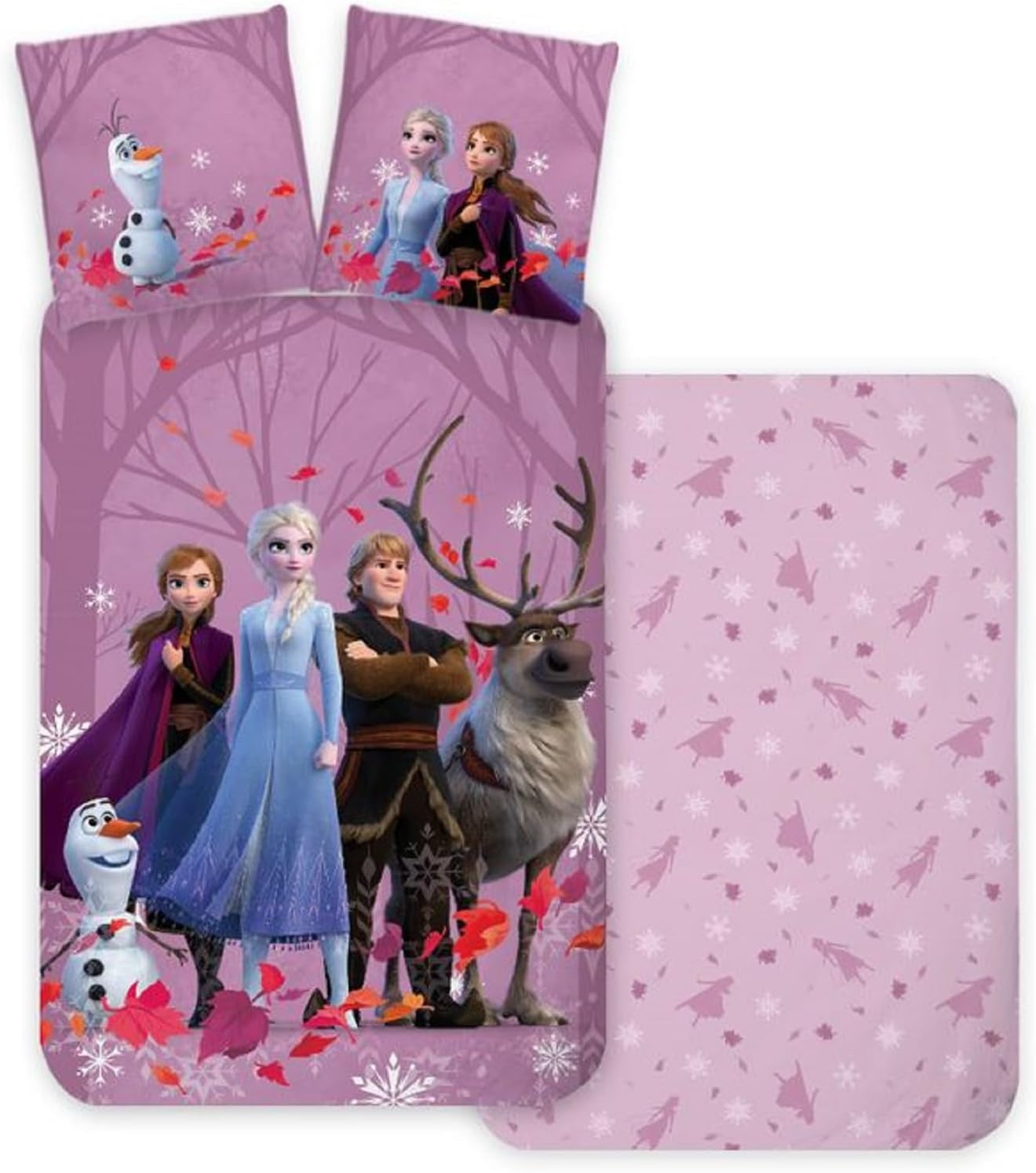 Oboustranná 100% bavlna Frozen Elsa Anna Kristof Sven a Olaf Dětské povlečení Naty Shop Výchozí název
