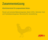 JosiCat Kuře v omáčce (12 x 415 g) | Dospělý | Prémiové vlhké krmivo pro dospělé kočky | Kuře v omáčce | Vitamin D3 a E | Powered by JOSERA | Mokré krmivo pro kočky | Kompletní krmivo | Balení 12