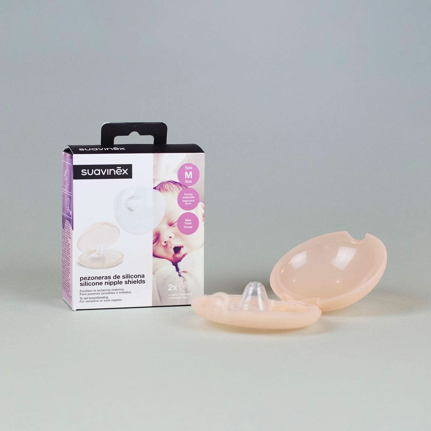 Suavinex Brustpolster Aus Silikon, Größe S, 2 Stück Příslušenství Jídlo a kojení Bebe Naty Shop