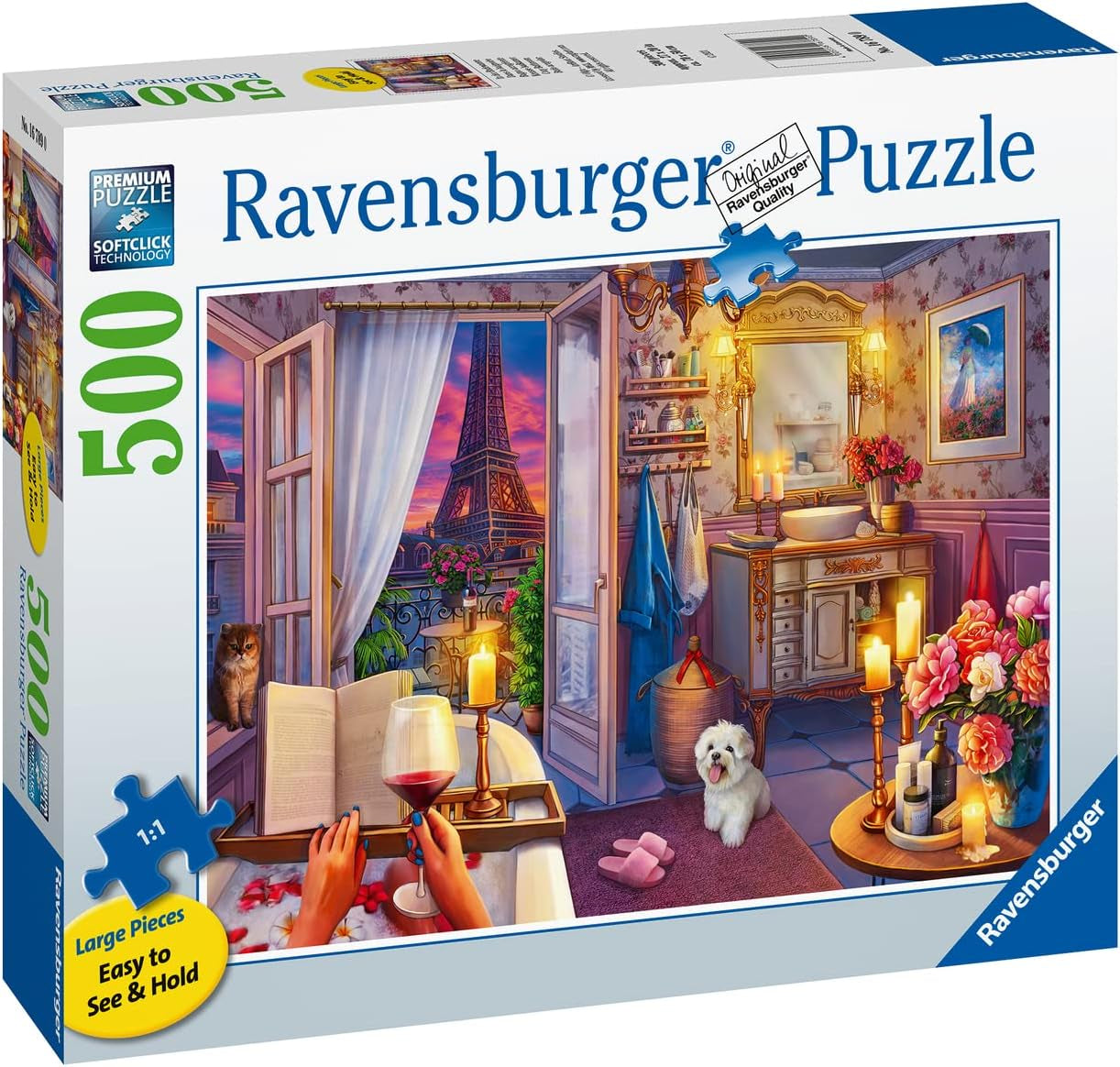 Puzzle Ravensburger - ve vaně - 500 dílků Puzzle Gold Edition Naty Shop