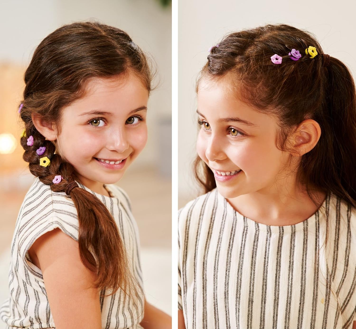 Simba 105733640 - Steffi Love Flower Hair, panenka s extra dlouhými vlasy, obsahuje 6 spon, doplněk do copu a hřeben, 29 cm, věk 3+