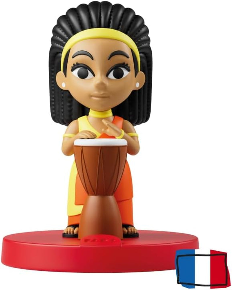 Zvuková figura - africká hudba: zvuková postava pro vypravěče, vč. 1x zvuková figurka, návod k použití, vhodné pro Little Kid, Kid, rozměry: 5x5x6,5 cm Jucarii Bebe Naty Shop Výchozí název