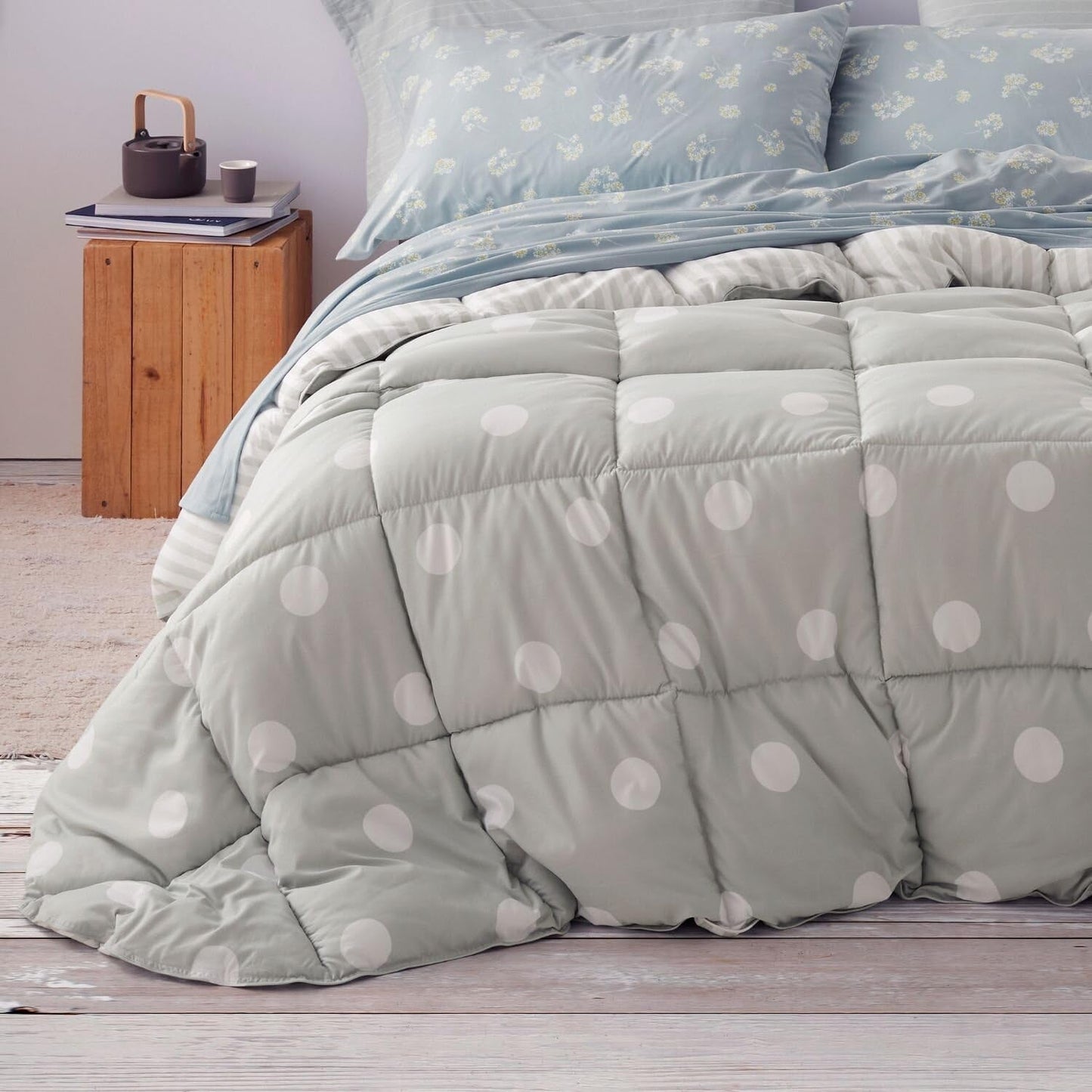 Přikrývka na přikrývku, syntetická, mátově zelená, Ancho 150 až 160 cm Přikrývky a přikrývky Naty Shop