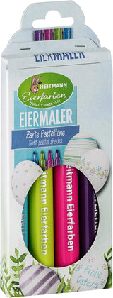 Heitmann Egg Colors - Egg Painter's Pastel - 4 barevné tužky v růžové, zelené, modré a fialové