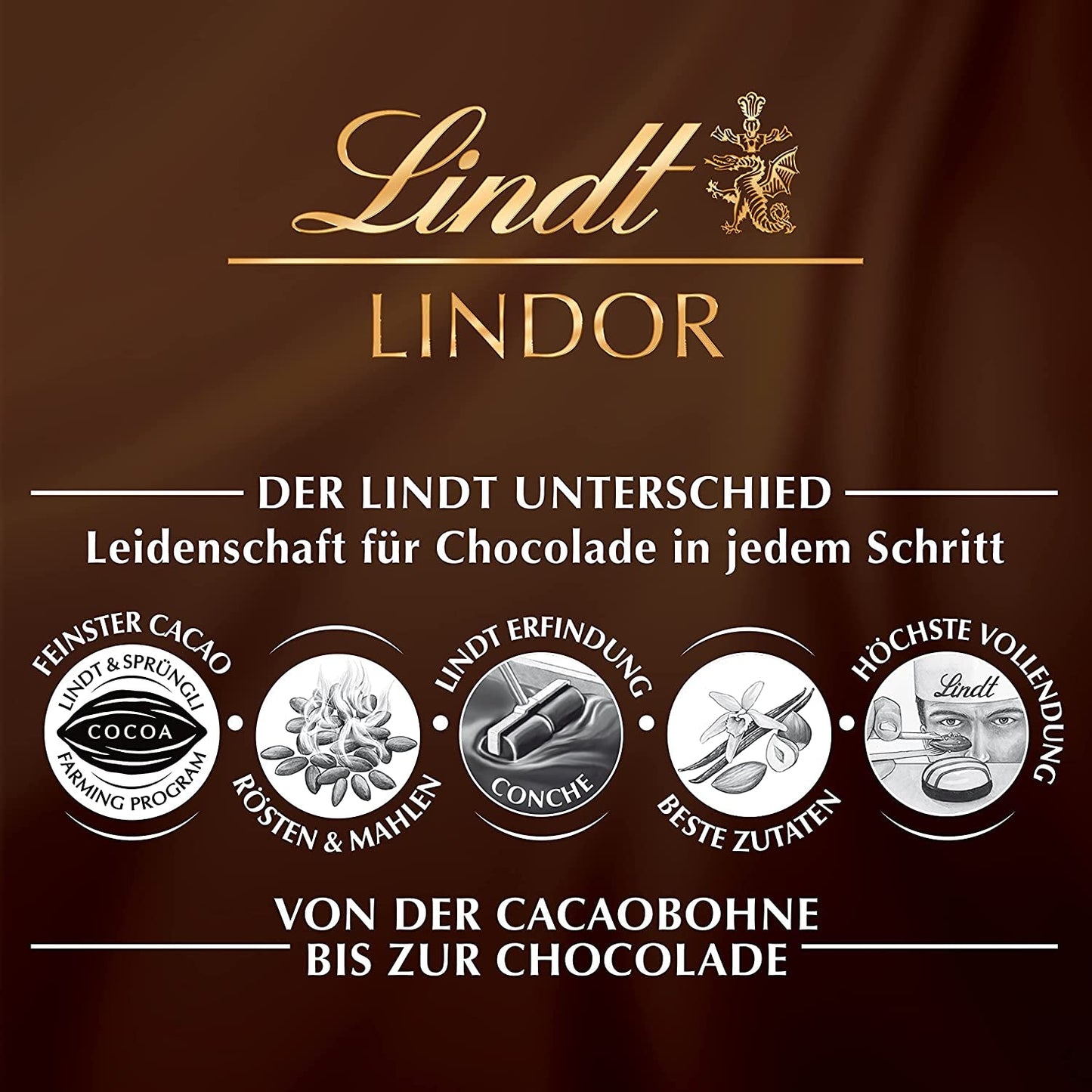 Lindor čokoládové kuličky 70% extra tmavé kakao | 137g sáček | Přibl. 10 kuliček jemné hořké čokolády s náplní rozplývající se v ústech | Čokoládový dárek | Čokoládový dárek