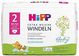HiPP Babysanft mini plenky velikost 2 v balení na 2 týdny (124 plen)