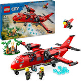 LEGO City hasičské letadlo, hračková sada hasičského letadla pro děti, stavebnice se 3 figurkami hasičů a hasičskou scenérií, skvělý nápad na dárek pro chlapce a dívky 6 let staré 60413 stavebnice Besuche den LEGO-Store Single
