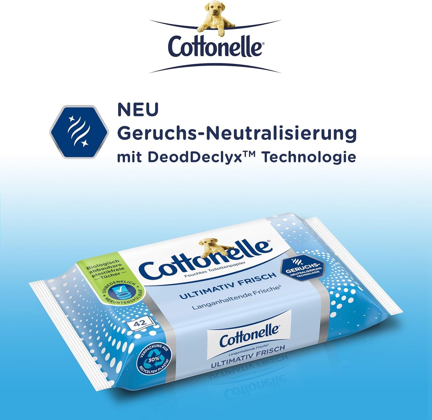 Vlhčené ubrousky, Ultimate Fresh, 12 x 42 ubrousky, technologie Deodycylx, šetrné k pokožce, bez alkoholu a barviv, citlivé, biologicky odbouratelné