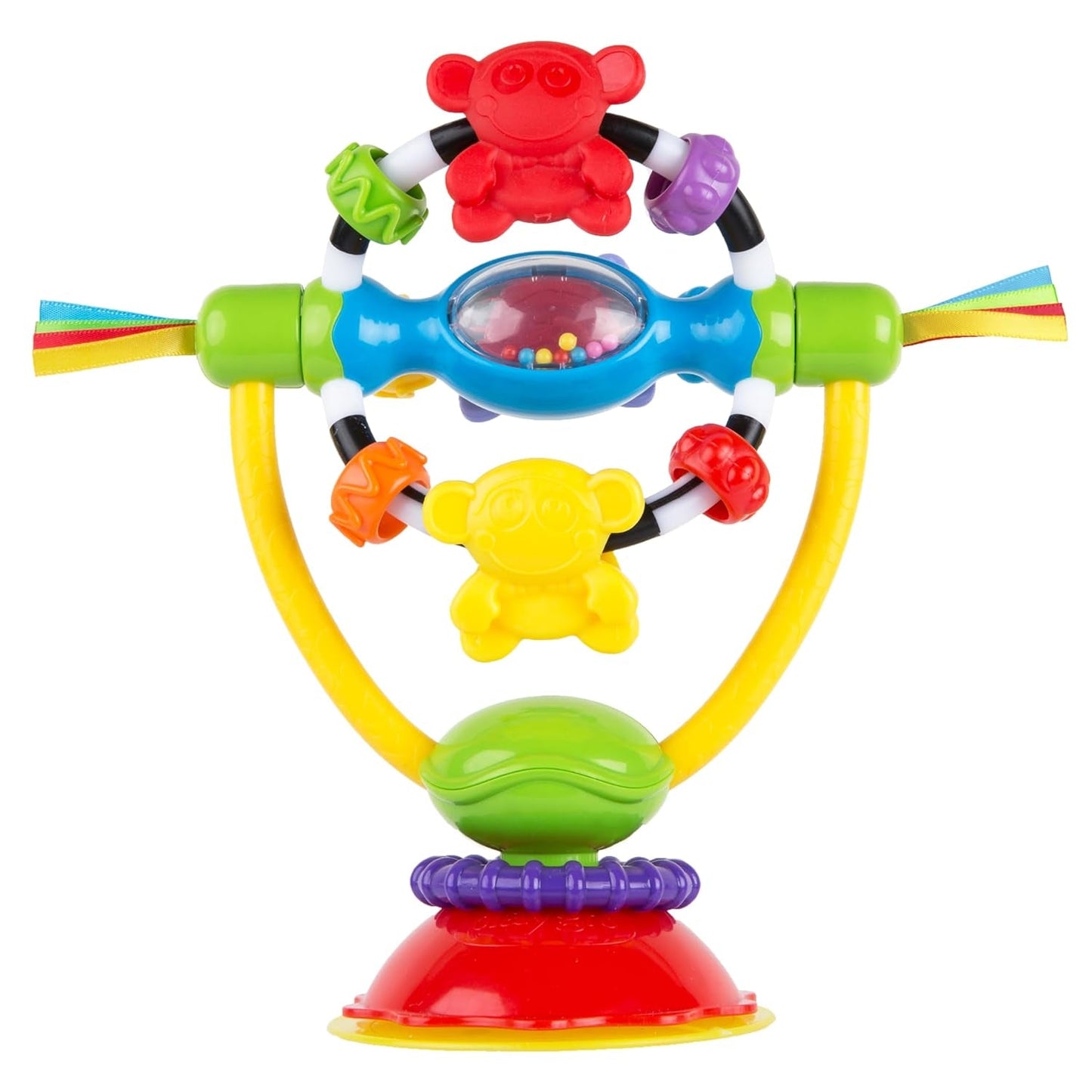 Playgro Rattle Super Shaker - chrastící míček pro miminka - chrastící míček - chrastící míček pro děti - chrastící míček - motorika - dětská hračka - motorika pro miminka - barevné Bebe Toys Naty Shop Otočné chrastítko s přísavkou