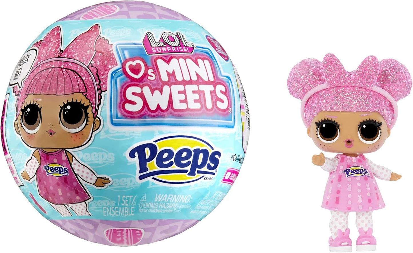 L.O.L. Překvapení! Loves Mini Sweets Peeps - Cute Bunny - Limitierte Auflage mit Frühlingsthema - Sammlerpuppe mit 7 Überraschungen - Für Mädchen, Jungen und Sammler ab 4 Jahren