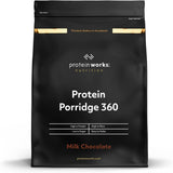 Protein Works - Proteinová kaše 360 ​​​​| Mýtus Další vitamíny a minerály | Proteinreiches Frühstück | Kalorienarme Haferflocken | 6 porcí | Mléčná čokoláda 500G Cereal Naty Shop Výchozí název