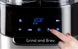 Kávovar DOMO DO721K "Grind and Brew" - Funkce Bean-to-Cup - LCD displej - Pro mletou kávu nebo celá zrna - 1,5 l
