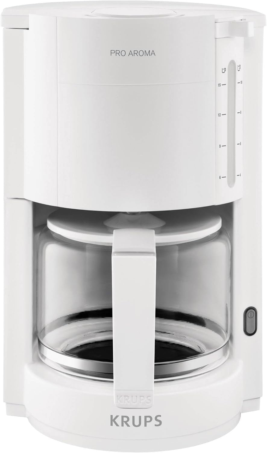 Espresso kávovar Krups F30908 ProAroma s filtrem a skleněnou karafou, objem 1,25 l, 10-15 šálků, 1050 W, černá