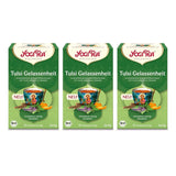 Yogi Tea - Tulsi Serenity Organický bylinný ajurvédský čaj Přírodní Tulsi směs bez kofeinu "Svatá" Bazalka Lékořice & Pomeranč Yogi Tea 3 balení 3 x 17 čajových sáčků (51 čajových sáčků)