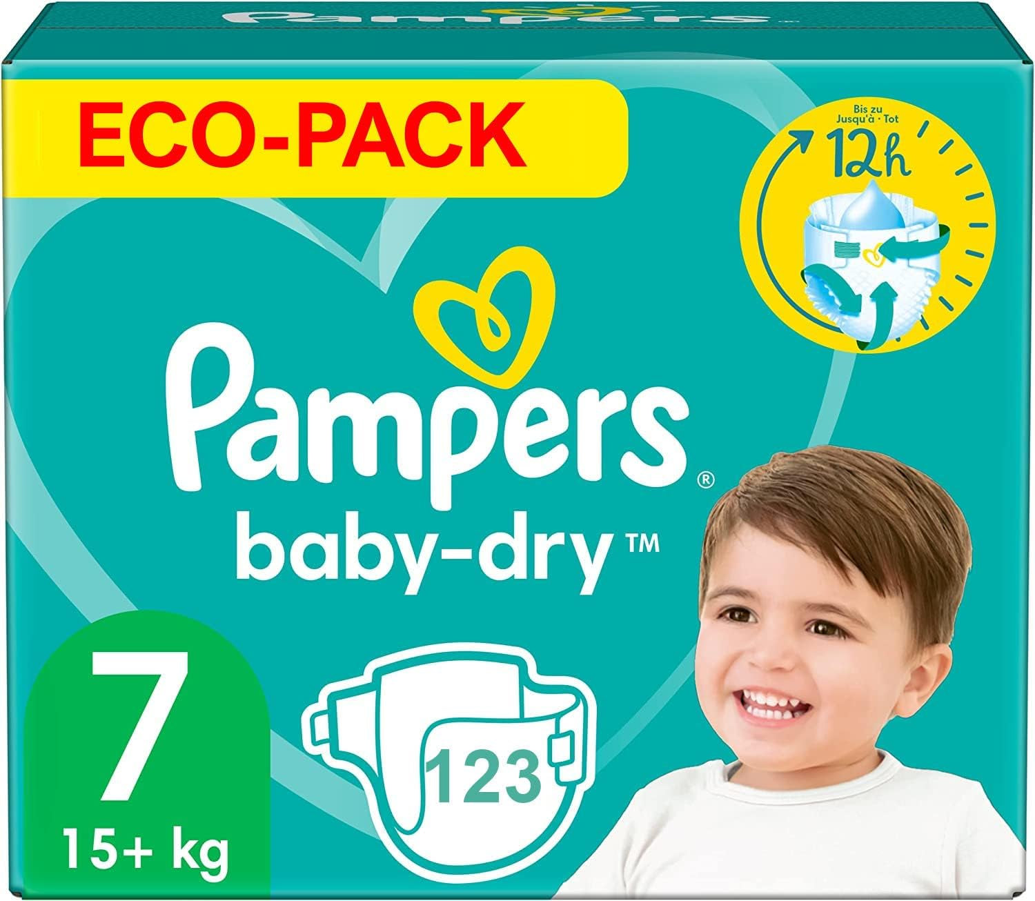 Pleny PAMPERS Baby-DRY vel. 7 123