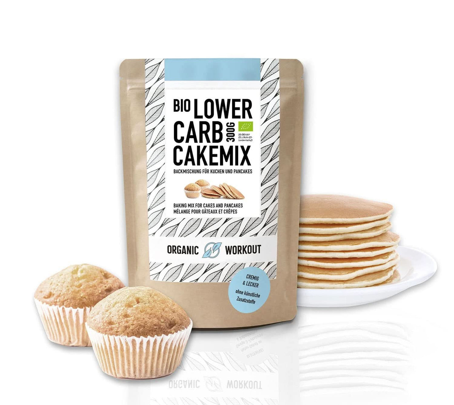 NÍZKOU SACHARIDOVÁ VANILKOVÁ CAKE BLEND - organická, bezlepková směs na dort nebo palačinky, bohatá na bílkoviny Naty Shop Kitchen