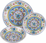 18dílný porcelánový jídelní servis, 6 různých sad talířů, Andalusie