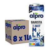 Alpro Barista Haferdrink – Zum Aufschäumen – Vegan und milchfrei – Von Natur aus laktosefrei – Reich an Ballaststoffen, Calcium und Vitaminen – 8 x 1 L – Haltbar