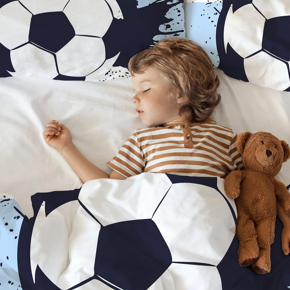 Povlečení pro kluky, fotbal, mikrovlákno polyester Povlečení - dětské Naty Shop