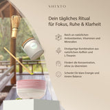 Šintoismus - "Zlatý" organický čaj Matcha - Ceremoniální prášek ze zeleného čaje - Certifikace JAS & EU BIO - Stínovaný a ručně sbíraný - Přímý dovoz z Uji, Japonsko - 30 g