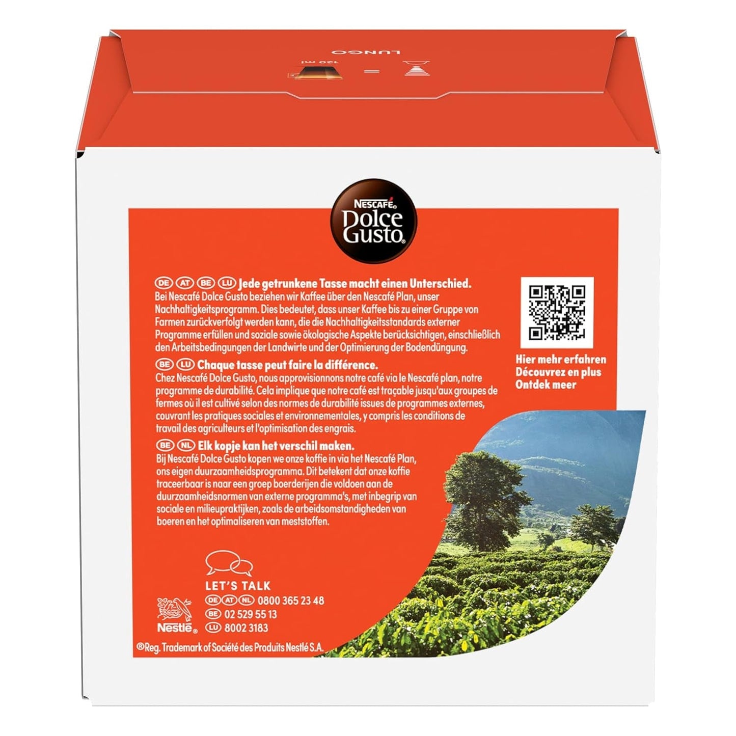 NESCAFÉ DOLCE GUSTO Lungo Kaffeekapseln 3er Pack (3 x 16 kapslí)