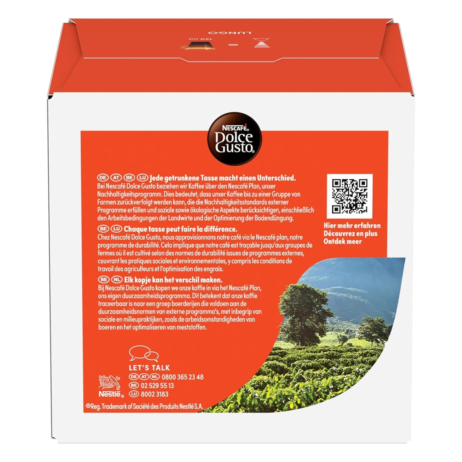 NESCAFÉ DOLCE GUSTO Lungo Kaffeekapseln 3er Pack (3 x 16 kapslí)