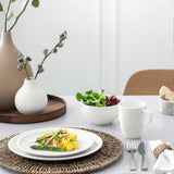 Villeroy & Boch - Artesano 6dílná sada nádobí pro 2, bílá, vhodná do myčky, vhodná do mikrovlnné trouby, sada příborů, sada talířů, jídelní talíře, snídaňové talíře, talíře, prémiový porcelán