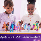 Unicorn Academy AVA a Unicorn Leaf Set - Originální figurky vysoké přibližně 12 cm z oblíbené série Netflix Se dvěma doplňky a kartáči na vlasy Pro nápadité hraní rolí, pro děti od 4 let Akční figurky Naty Shop