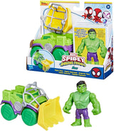 SPIDEY a JEHO ÚŽASNÍ PŘÁTELÉ Hračka na motorku Marvel Spidey pro chlapce a dívky od 3 let Akční figurky Naty Shop Hulk Truck