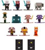 Jada Toys - Minecraft Blind Pack Nanofigs, Wave 2, Minecraft Legends Nano Metal sběratelská figurka, Různé modely, 4 cm, Věk 3+, Černá Akční figurky Naty Shop