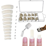 Sun Garden Nails jednofázový transparentní gel 30ml + krabička 100 tipů + lepidlo na tipy 7ml