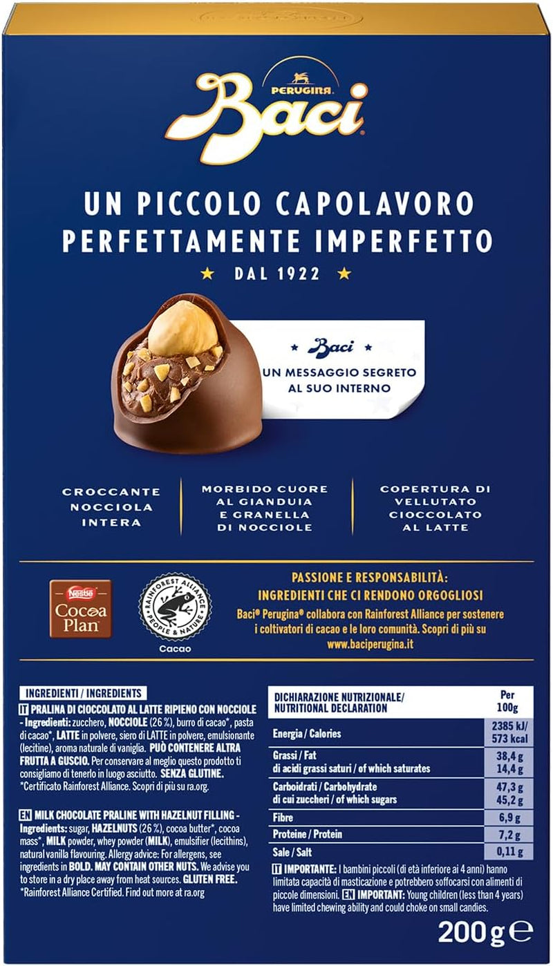 Čokolády s mléčnou čokoládou a lískooříškovou náplní, krabička 200g