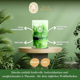 Organický prášek Matcha na čaj a Matcha Latte – prémiová obřadní kvalita z Japonska – originální zelený čaj Kissui – 30 g