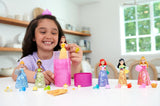 Disney Princess Color Reveal – 6 panenek s překvapením aktivovaných vodou, doplňky, pro děti od 3 let, Ariel, Tiana, Mulan, Popelka, Belle, Aurora, HPX39